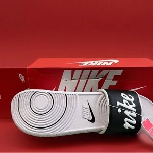 Nike Slide Sandal - Black & White Mix FQ7647-100 womens size 12